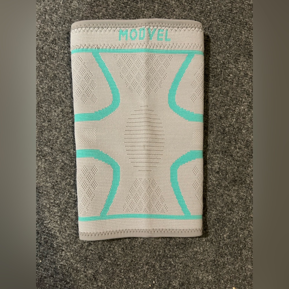 Modvel Gray and Teal Knee Brace - Picture 1 of 2